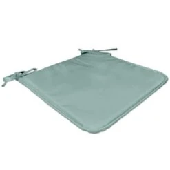 TODAY Lot De 4 Galettes De Chaise SKY 38x38x1,5cm - Déperlant - Bleu Aqua